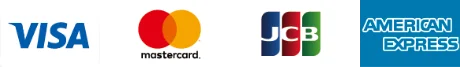 Visa、Mastercard、JCB、American Express
